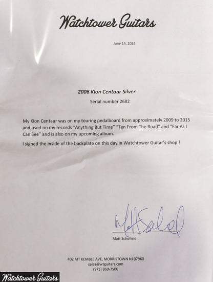 Non-Horsie Klon previously owned by Matt Schofield