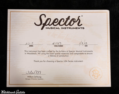 2023 Spector USA NS-2 Nightshade Matte Finish