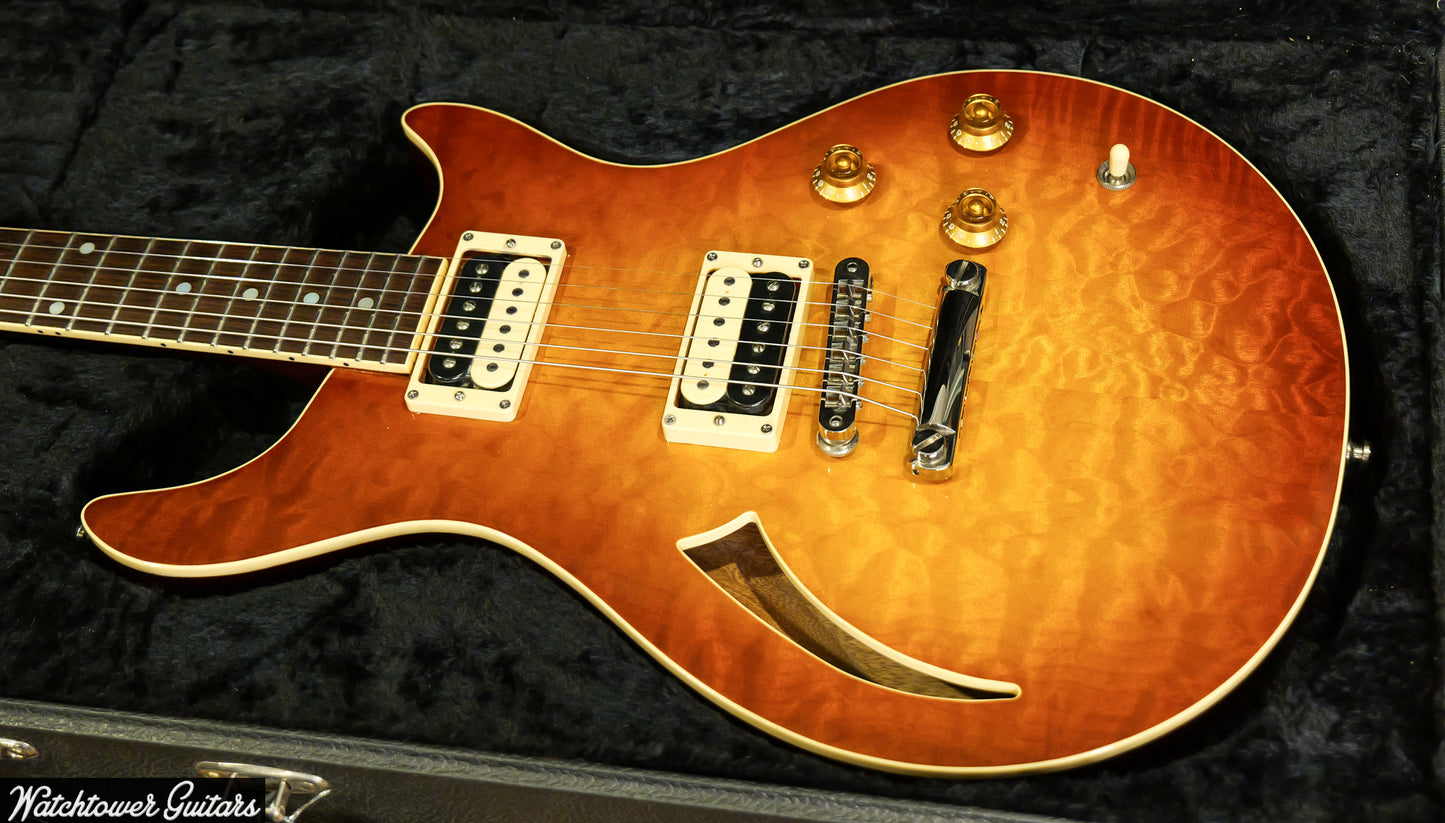 2000 Baker BJ Hollow Korina Dark Cherry Burst Quilt