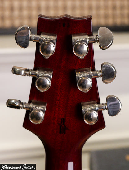2000 Baker BJ Hollow Korina Dark Cherry Burst Quilt