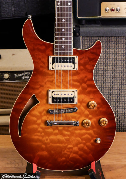 2000 Baker BJ Hollow Korina Dark Cherry Burst Quilt