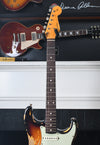 2021 Fender Custom Shop Limited Dual Mag II '60 Stratocaster Super Faded Aged 3 Tone Sunburst Super Heavy Relic