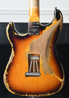 2021 Fender Custom Shop Limited Dual Mag II '60 Stratocaster Super Faded Aged 3 Tone Sunburst Super Heavy Relic