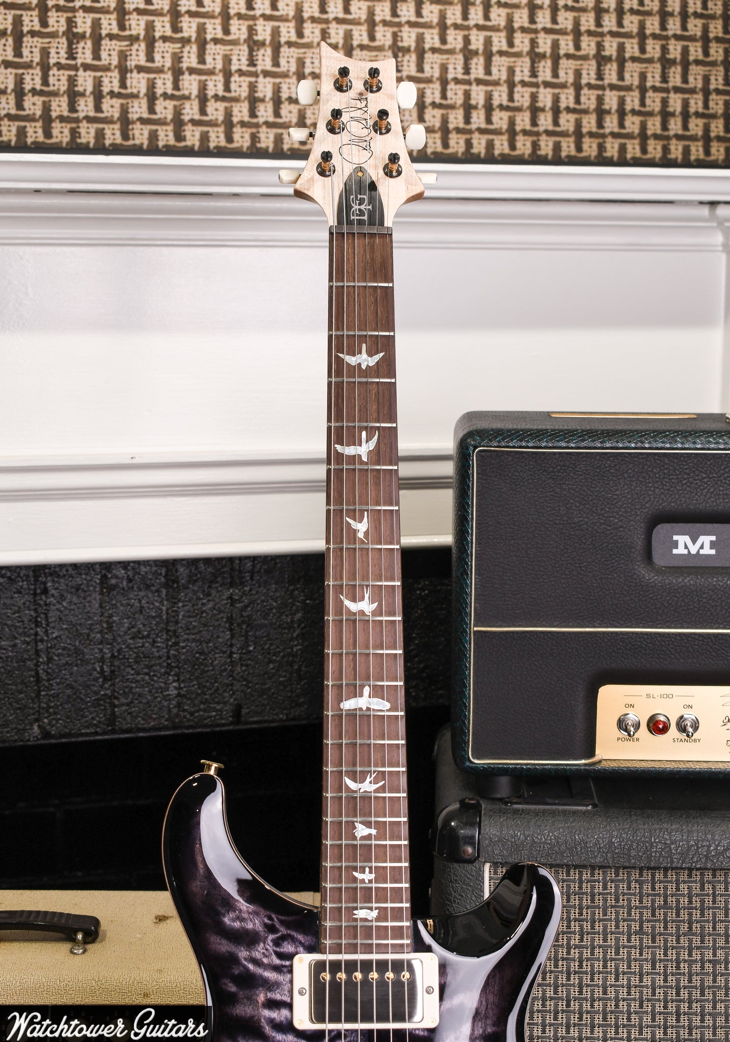 Paul Reed Smith PRS DGT Signature 10 Top Quilt Brazilian Board/Maple Neck Wood Library Purple Mist