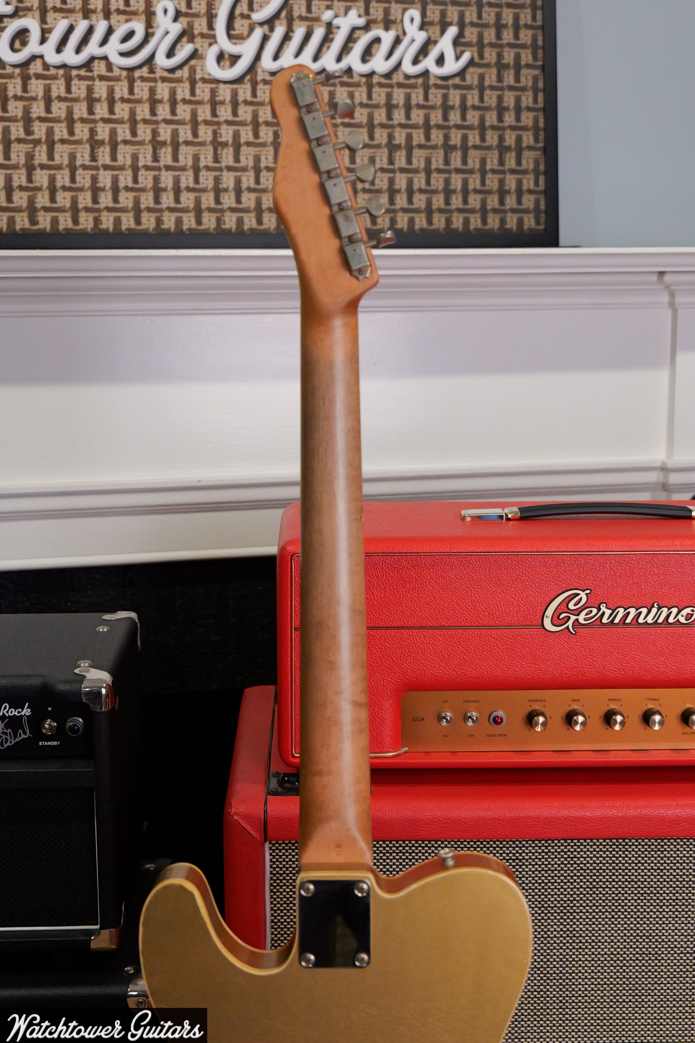 2025 Danocaster Single Cut Double Bound Firemist Gold