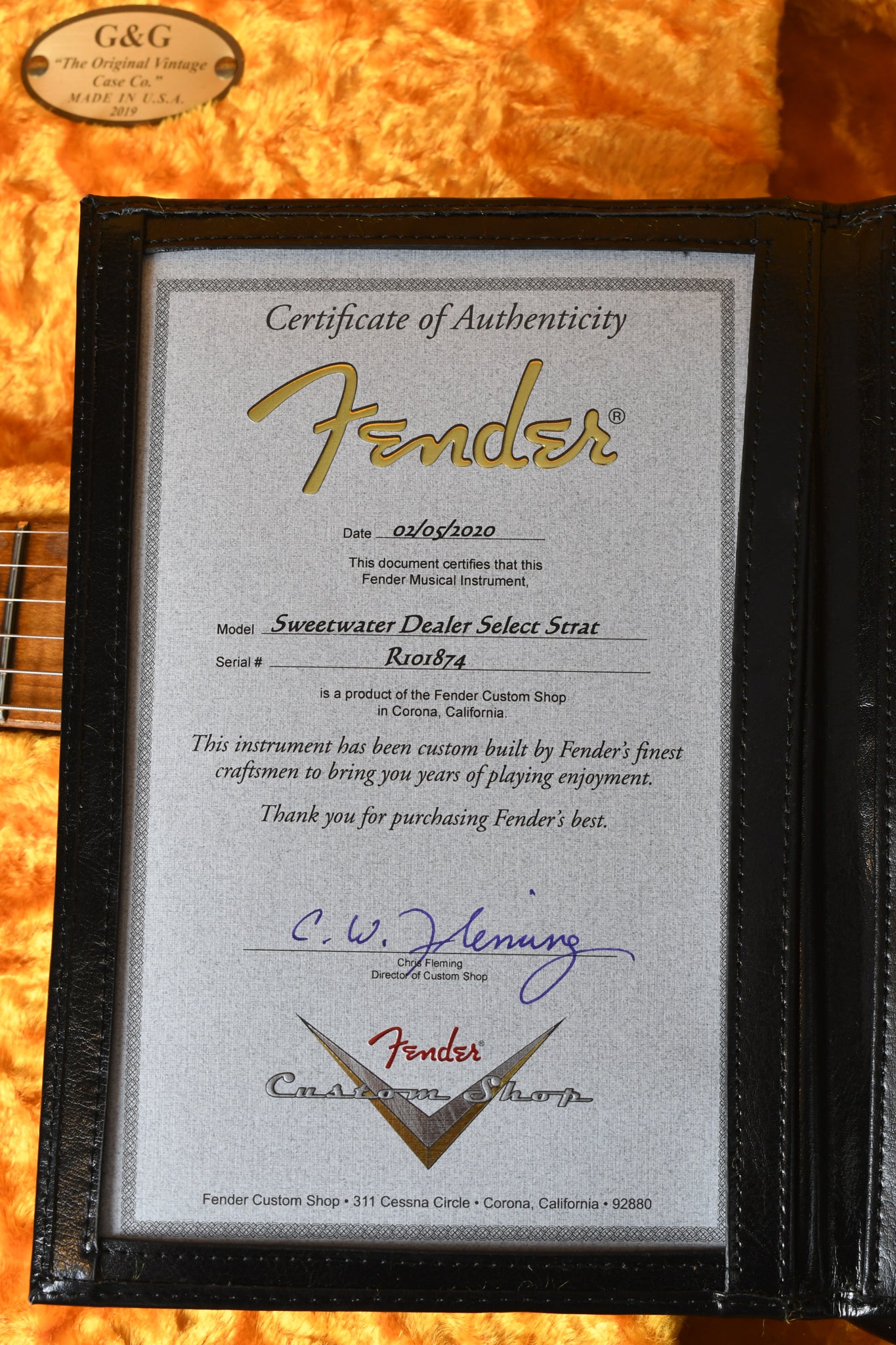 2020 Fender Custom Shop '60 Stratocaster GT11 Relic Black Roasted Maple Neck