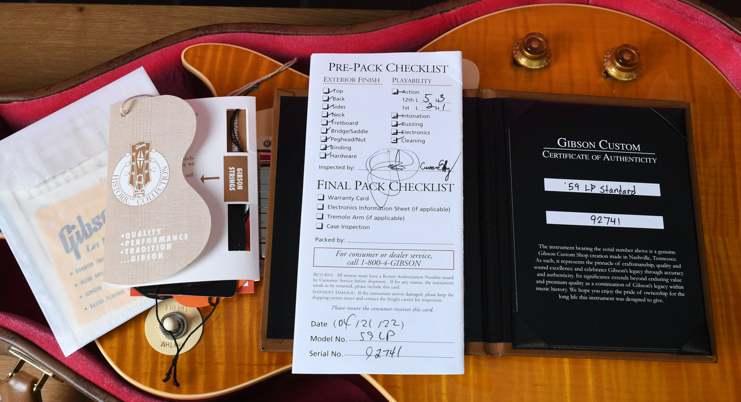 2022 Gibson 1959 Les Paul Standard Reissue R9 BOTB Page 53 Lemon Drop