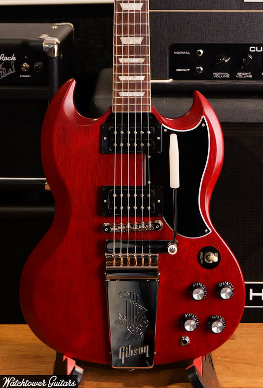 2023 Gibson SG Standard '61 Faded Maestro Vibrola Vintage Cherry