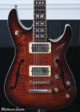 2004 Schecter C1-EA Semi Hollowbody Diamond Series Dark Vintage Sunburst