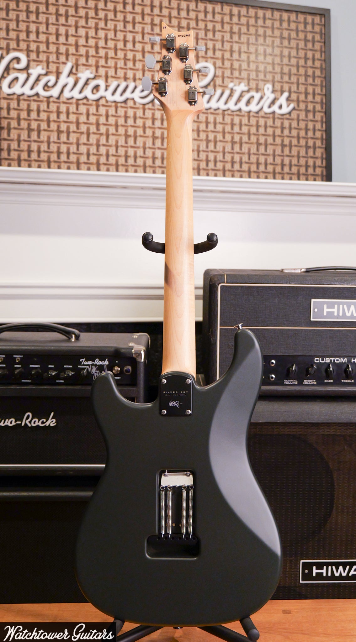 2024 Paul Reed Smith PRS Silver Sky Faded Black Tee Satin