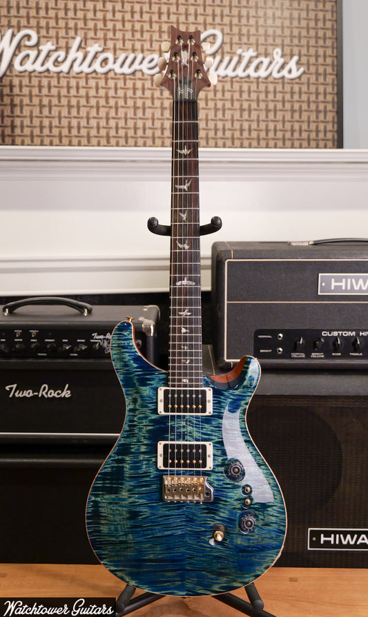 2021 Paul Reed Smith PRS Custom 24 35th Anniversary River Blue 10 Top