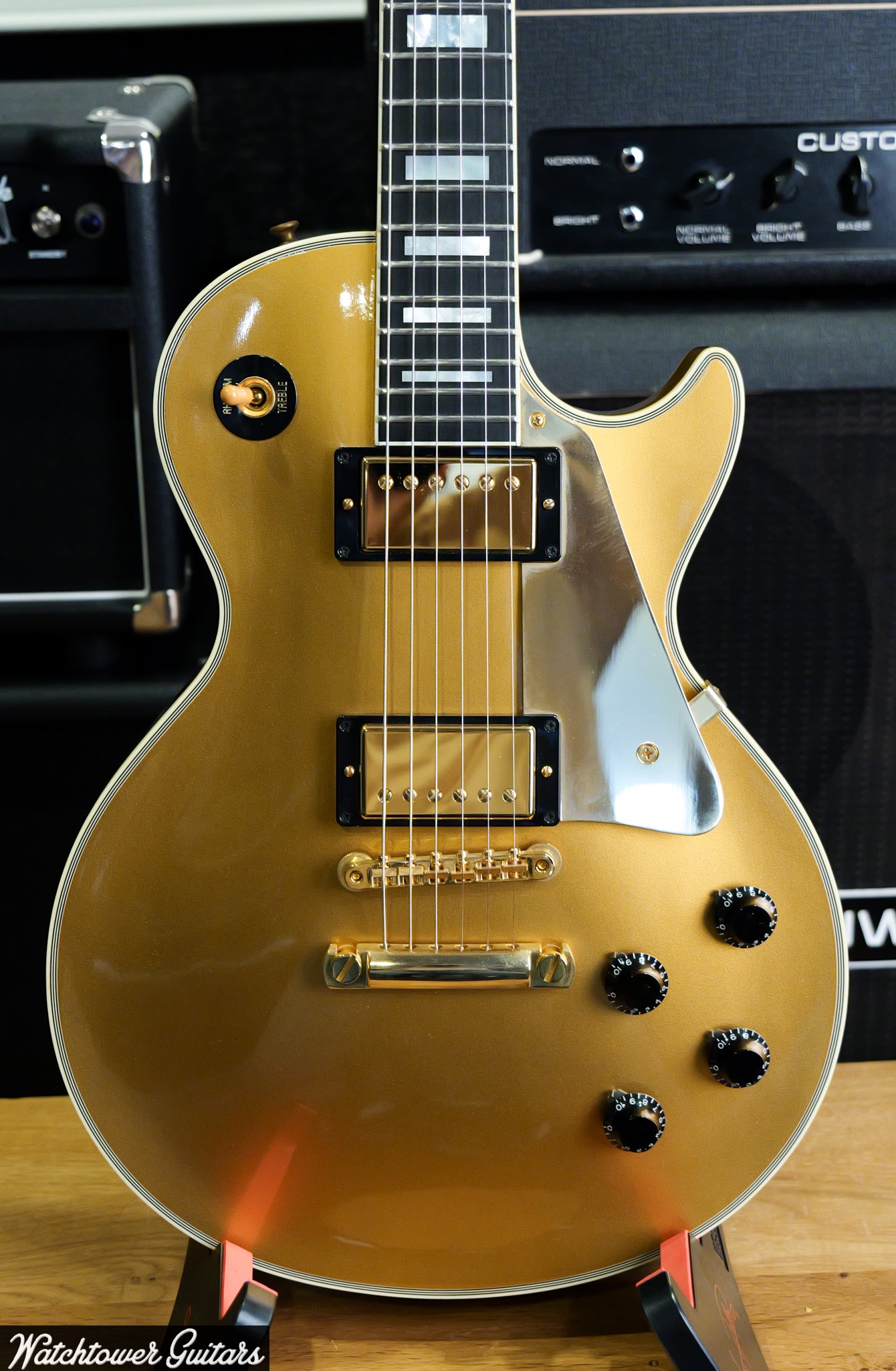 2007 Gibson Les Paul Custom 1957 50th Anniversary #102 Gold