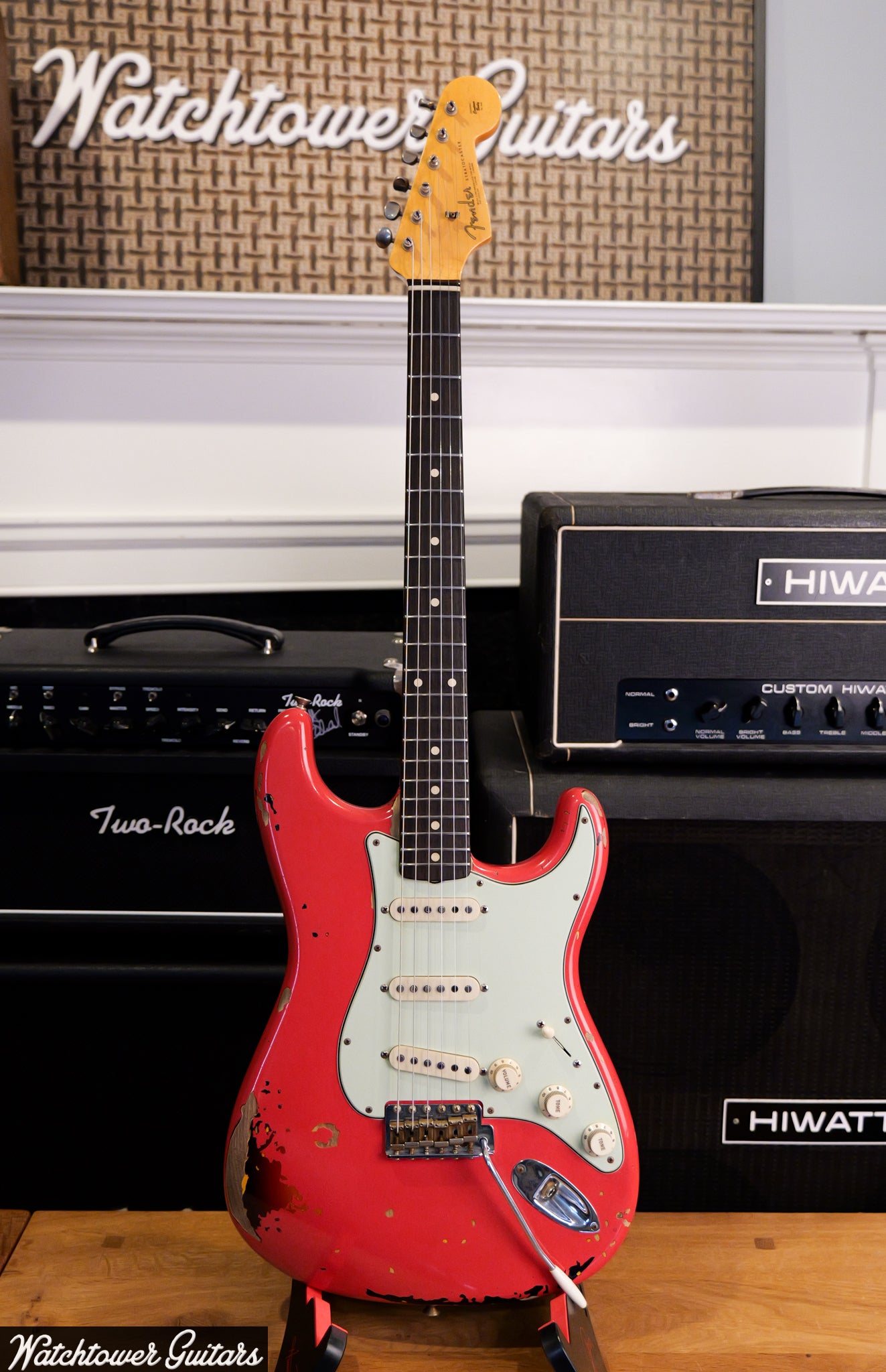 2022 Fender Custom Shop Michael Landau Signature 1963 Stratocaster Fiesta Red over 3-Color Sunburst