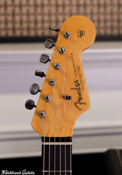 2022 Fender Custom Shop Michael Landau Signature 1963 Stratocaster Fiesta Red over 3-Color Sunburst