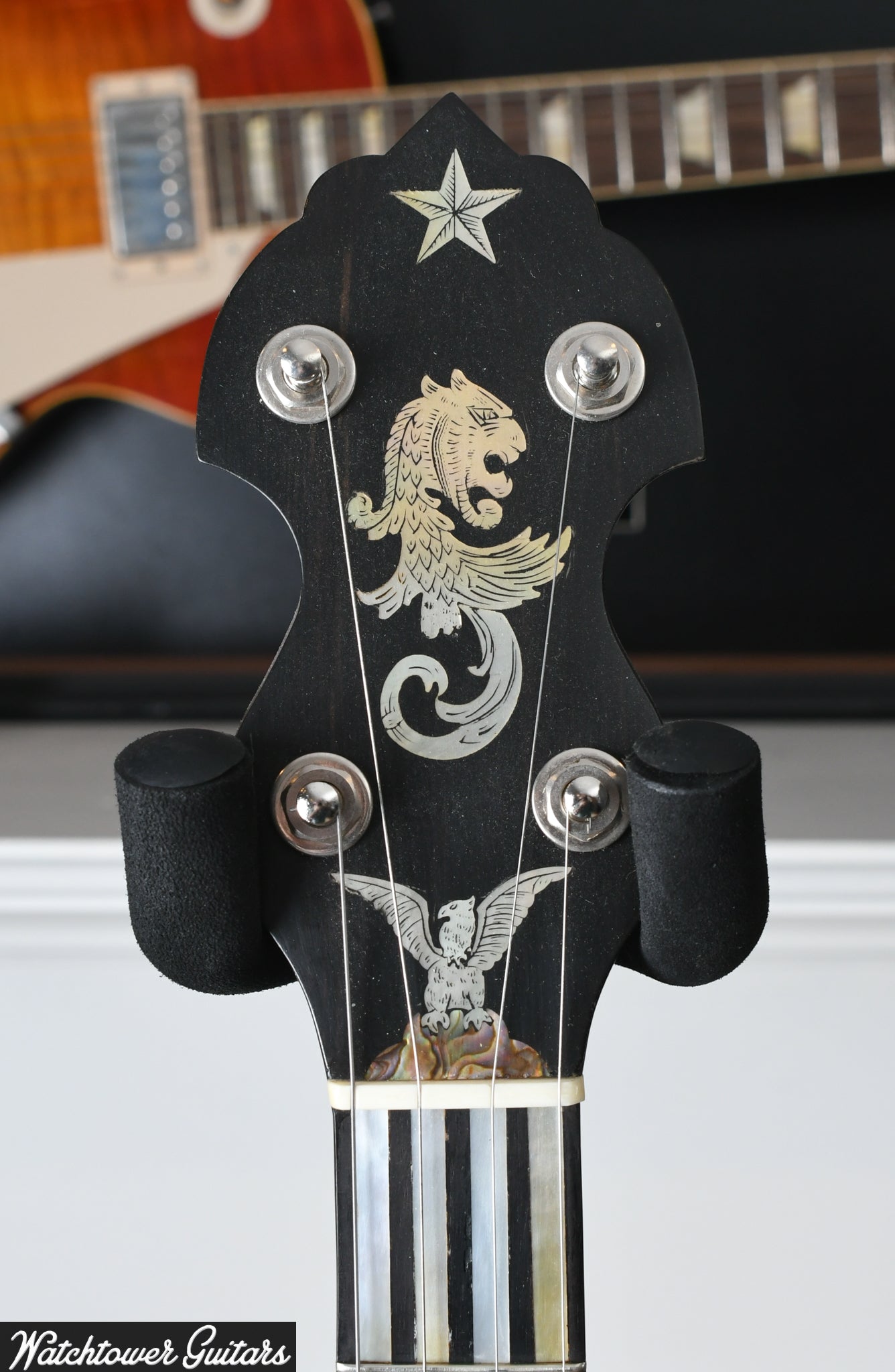 2008 Chanterelle Banjo Gryphon Inlay Mike Ramsey