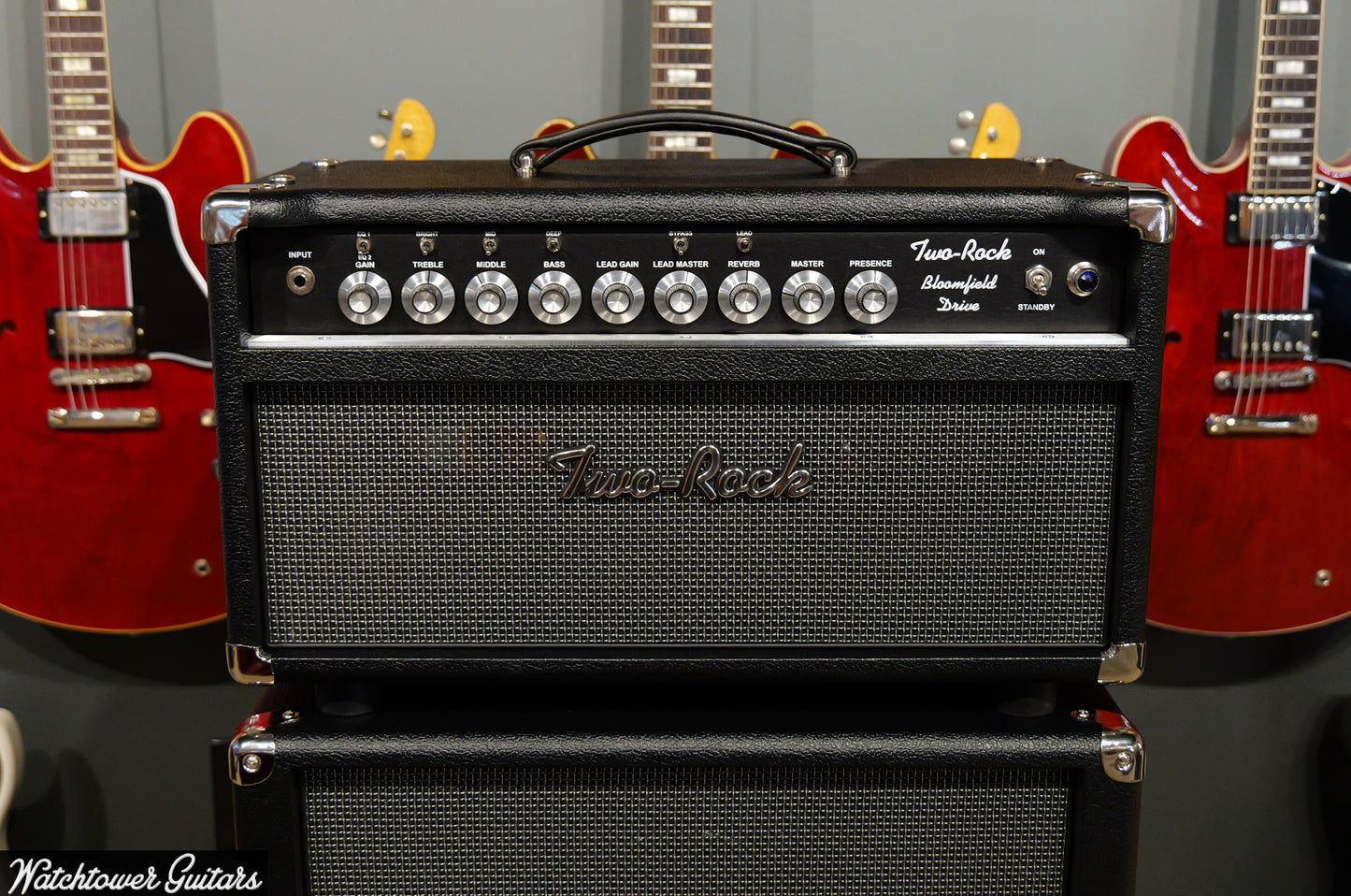 Two Rock Bloomfield Drive 100 Watt Head Black Bronco/Modern Silver Grill (SN 821)