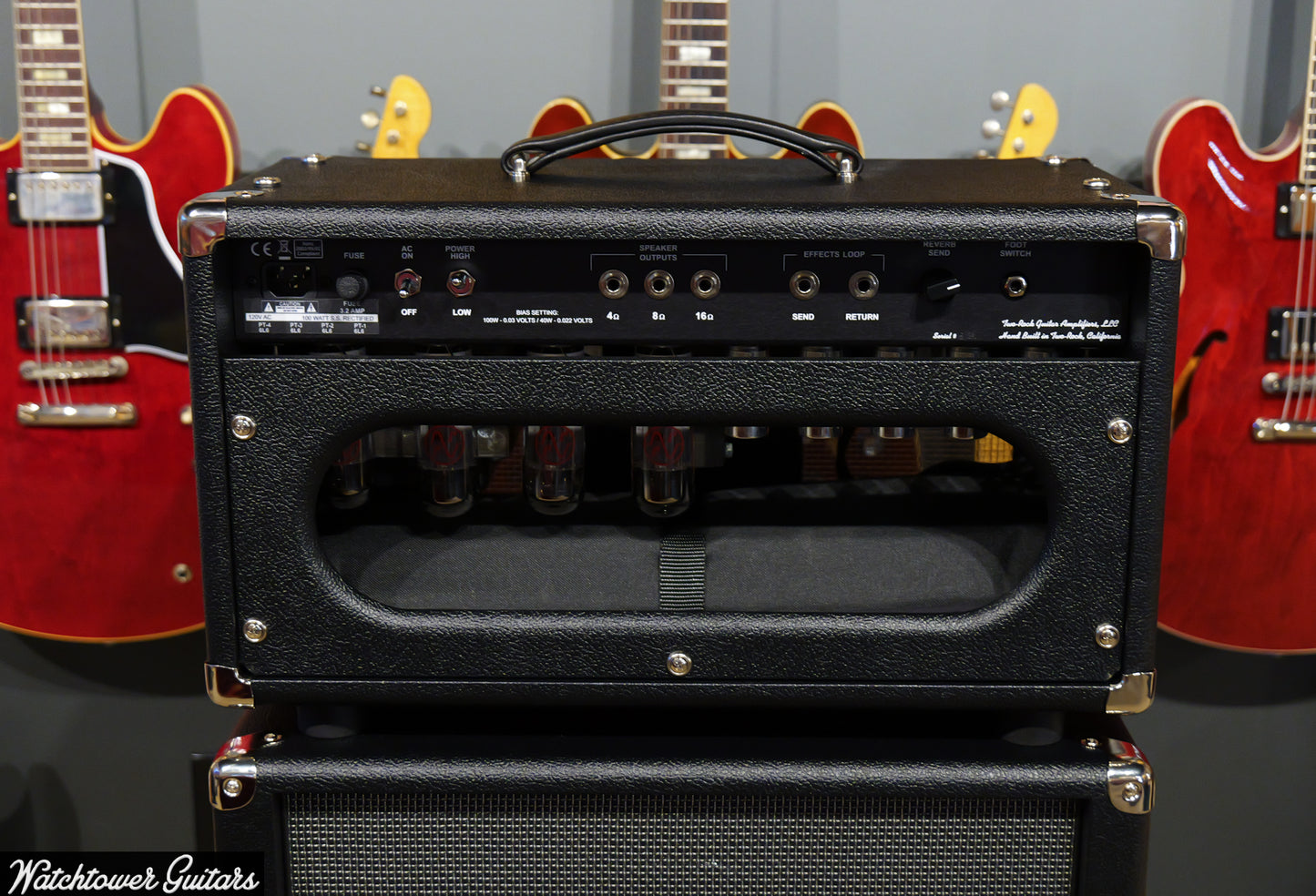 Two Rock Bloomfield Drive 100 Watt Head Black Bronco/Modern Silver Grill (SN 821)