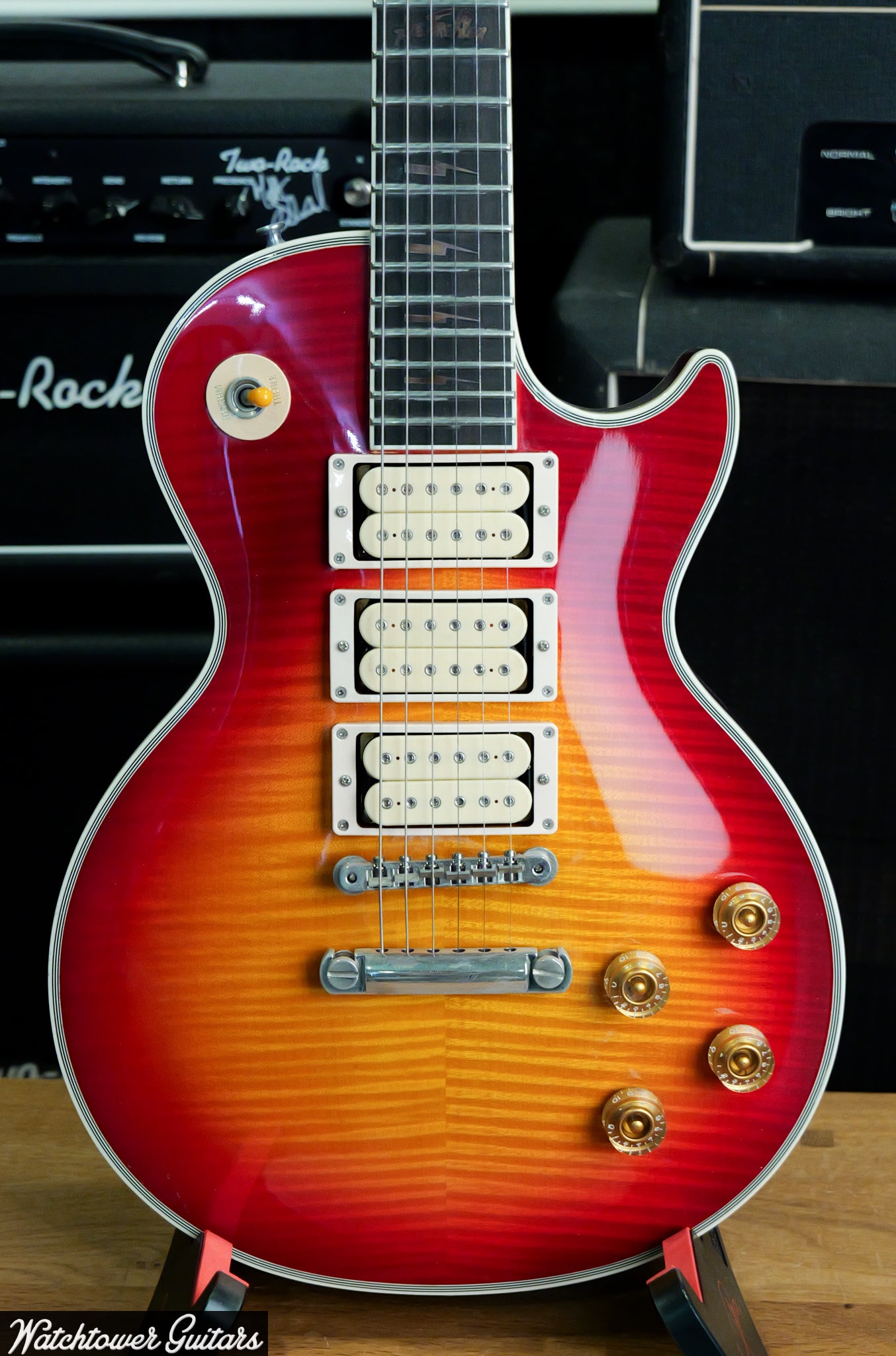 1998 Gibson Ace Frehley's Personal Signature Les Paul Custom Cherry Sunburst