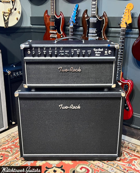 2008 Two Rock Custom Clean 100 Watt Head & 2x12 Cabinet Black Tolex