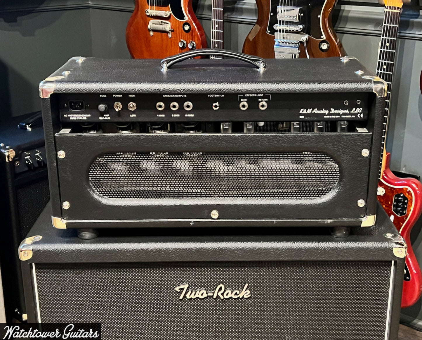 2008 Two Rock Custom Clean 100 Watt Head & 2x12 Cabinet Black Tolex