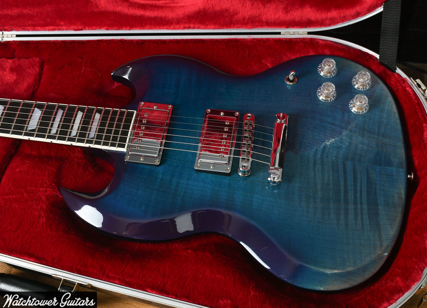 2018 Gibson SG Standard HP II Blueberry Fade