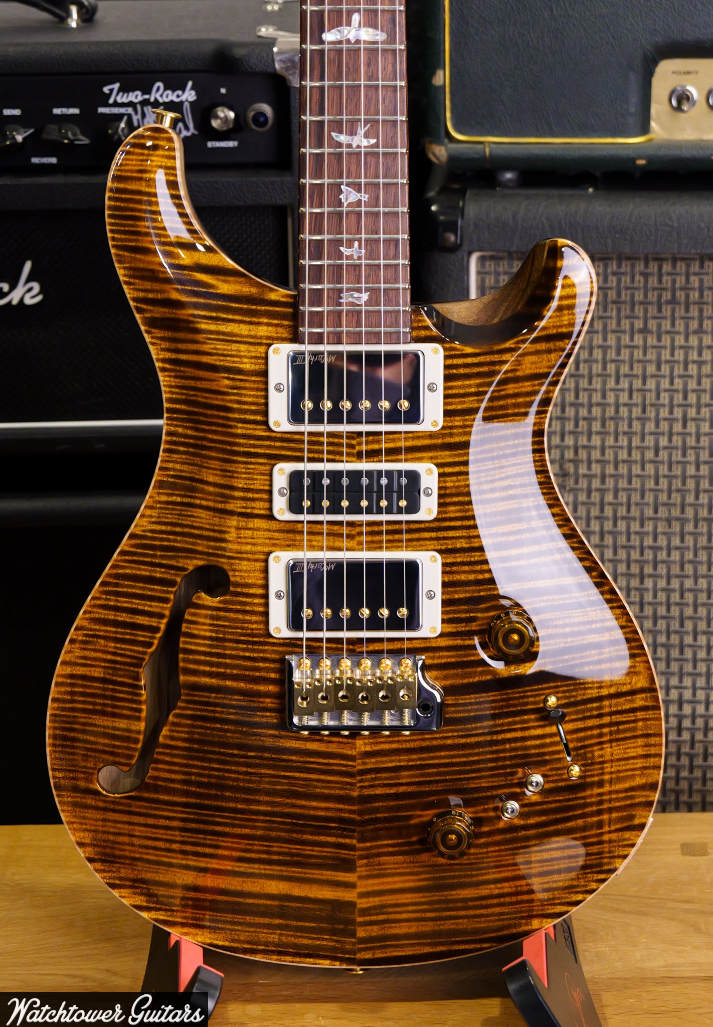 Paul Reed Smith PRS 40th Anniversary Special Semi Hollow Limited Edition Yellow Tiger