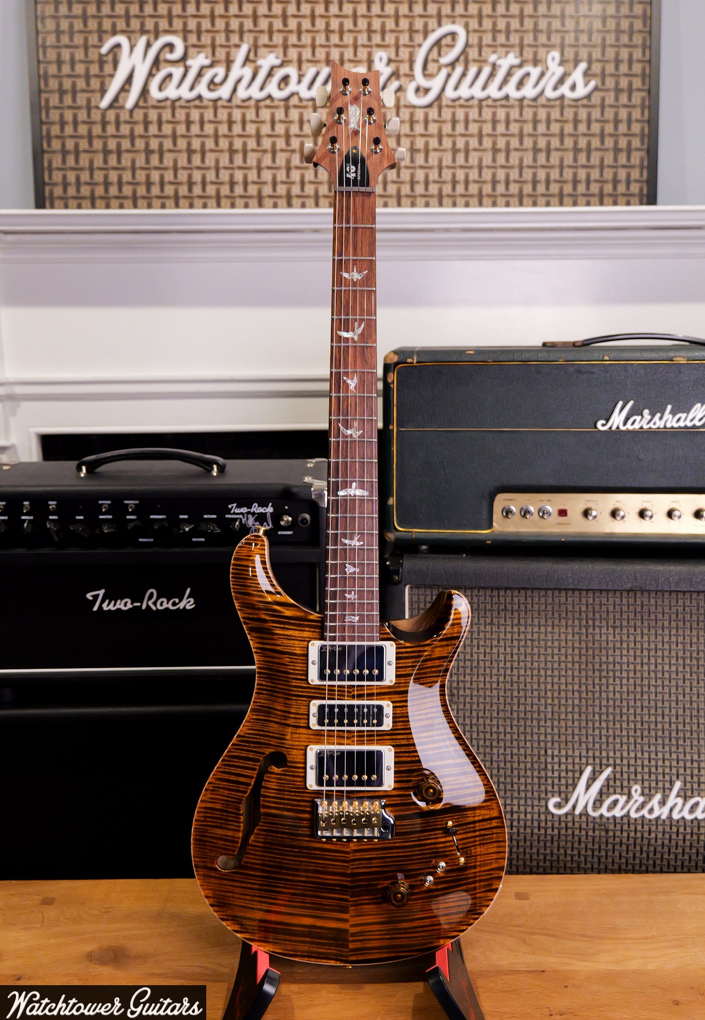 Paul Reed Smith PRS 40th Anniversary Special Semi Hollow Limited Edition Yellow Tiger