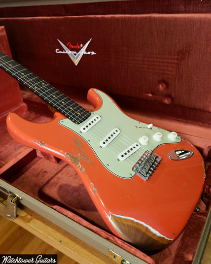 2025 Fender Custom Shop '60 Stratocaster GT11 Heavy Relic Aged Tahitian Coral Brazilian Board
