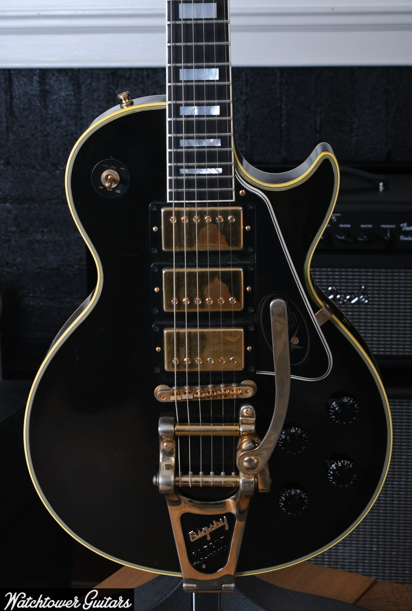 2008 Gibson Jimmy Page Signature Les Paul Custom VOS Black Beauty Bigsby
