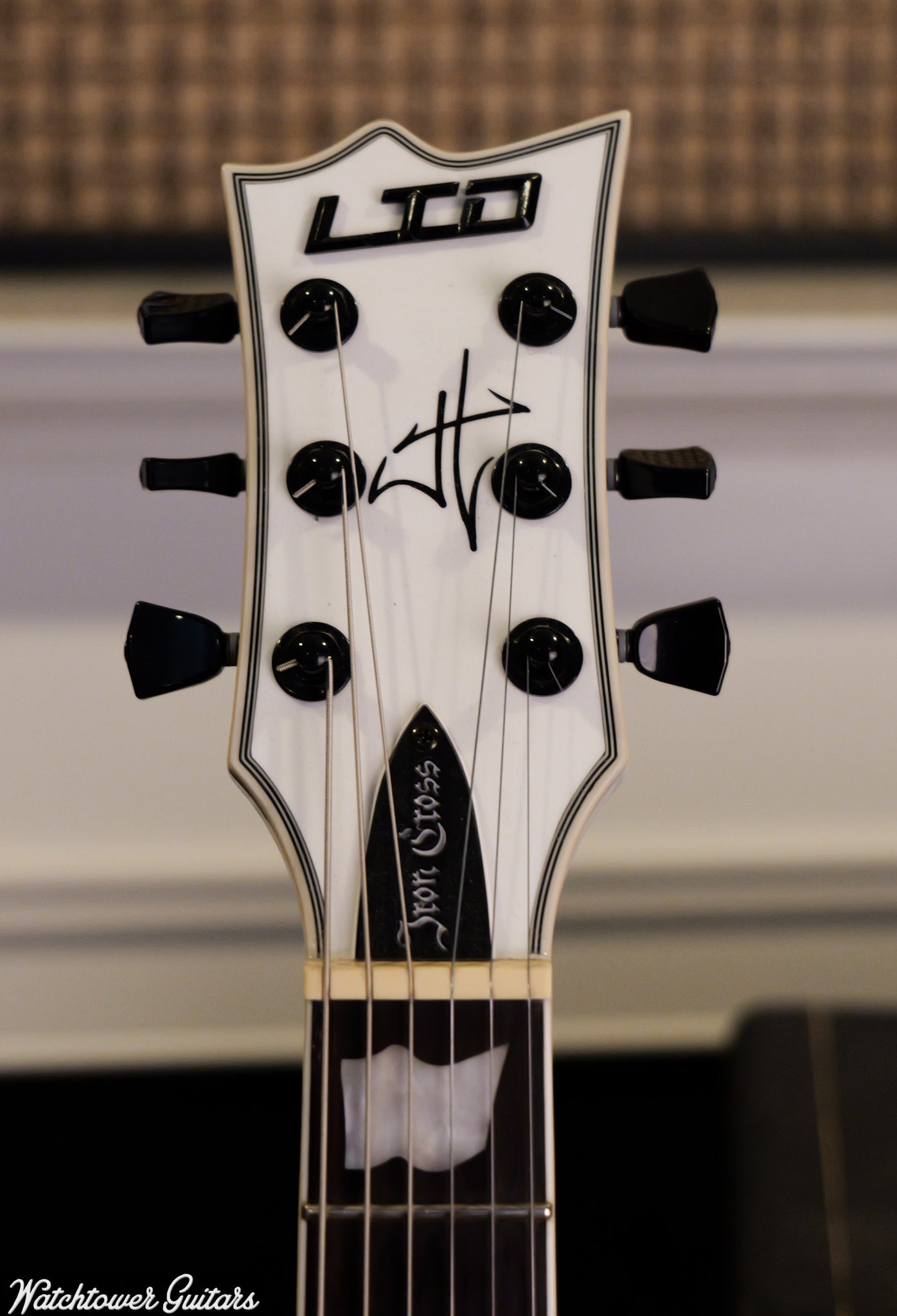 2022 ESP Limited James Hetfield Iron Cross White