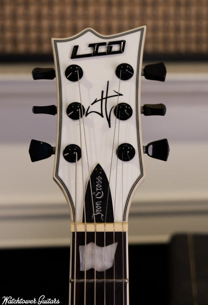 2022 ESP Limited James Hetfield Iron Cross White