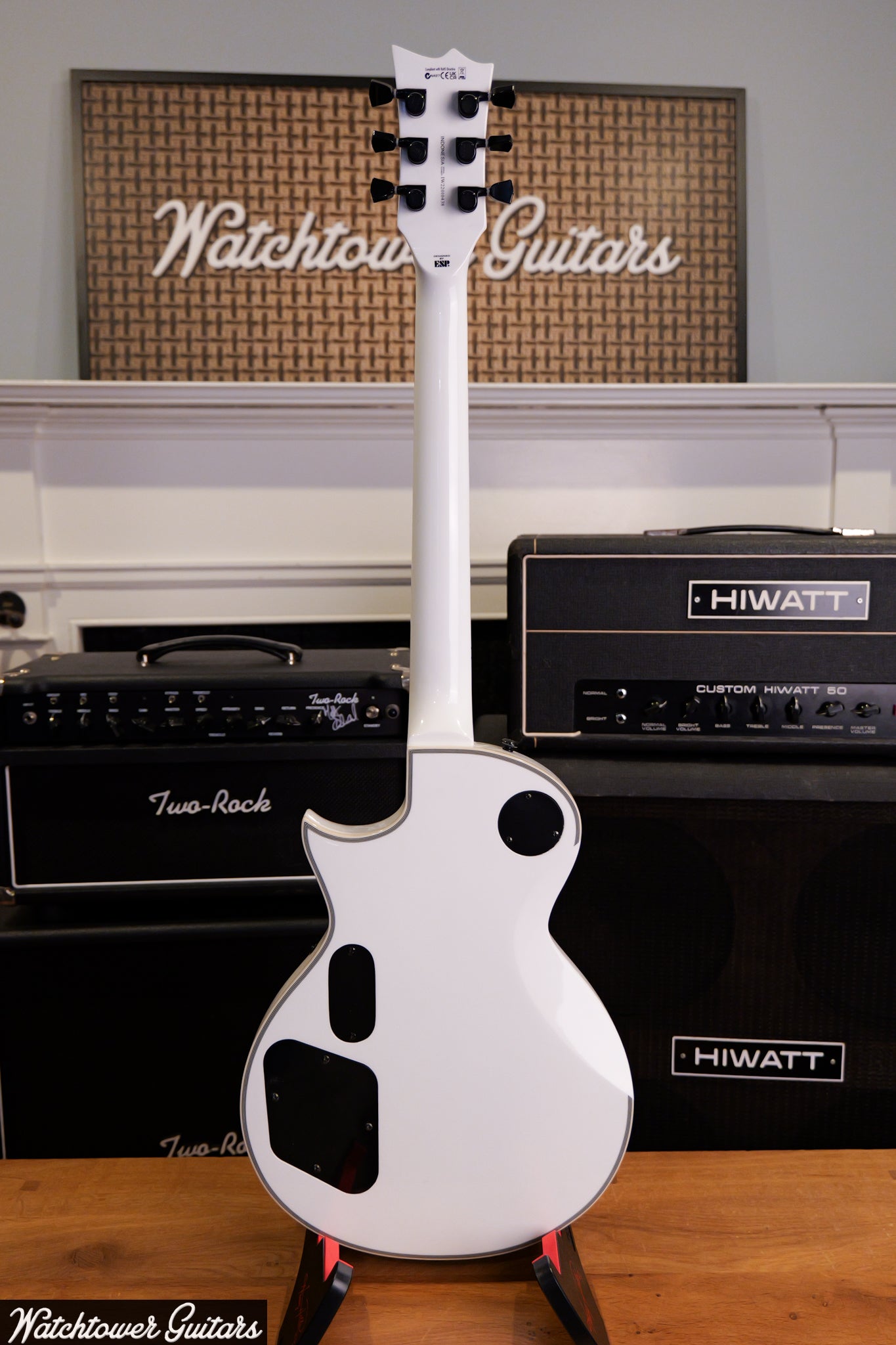 2022 ESP Limited James Hetfield Iron Cross White