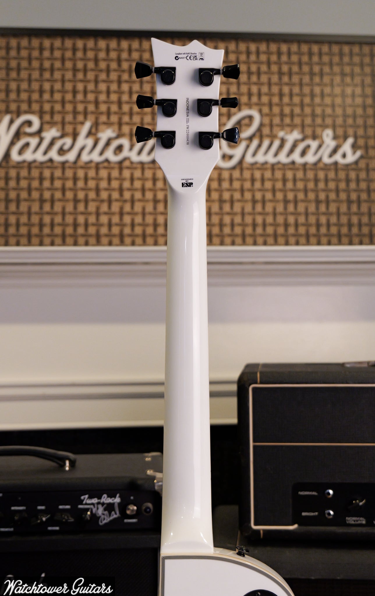 2022 ESP Limited James Hetfield Iron Cross White