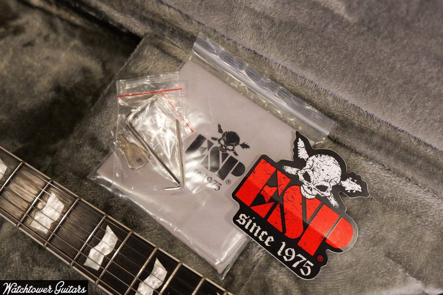 2022 ESP Limited James Hetfield Iron Cross White