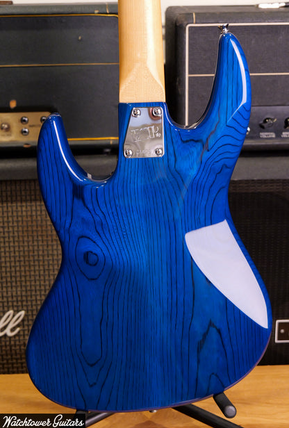 1990's ESP Japan 4 String Bass J-Four Translucent Blue
