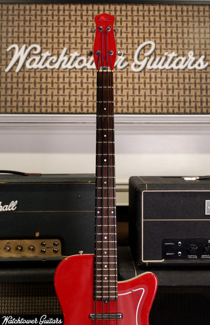 1998 Jerry Jones Neptune Short Scale Bass Red
