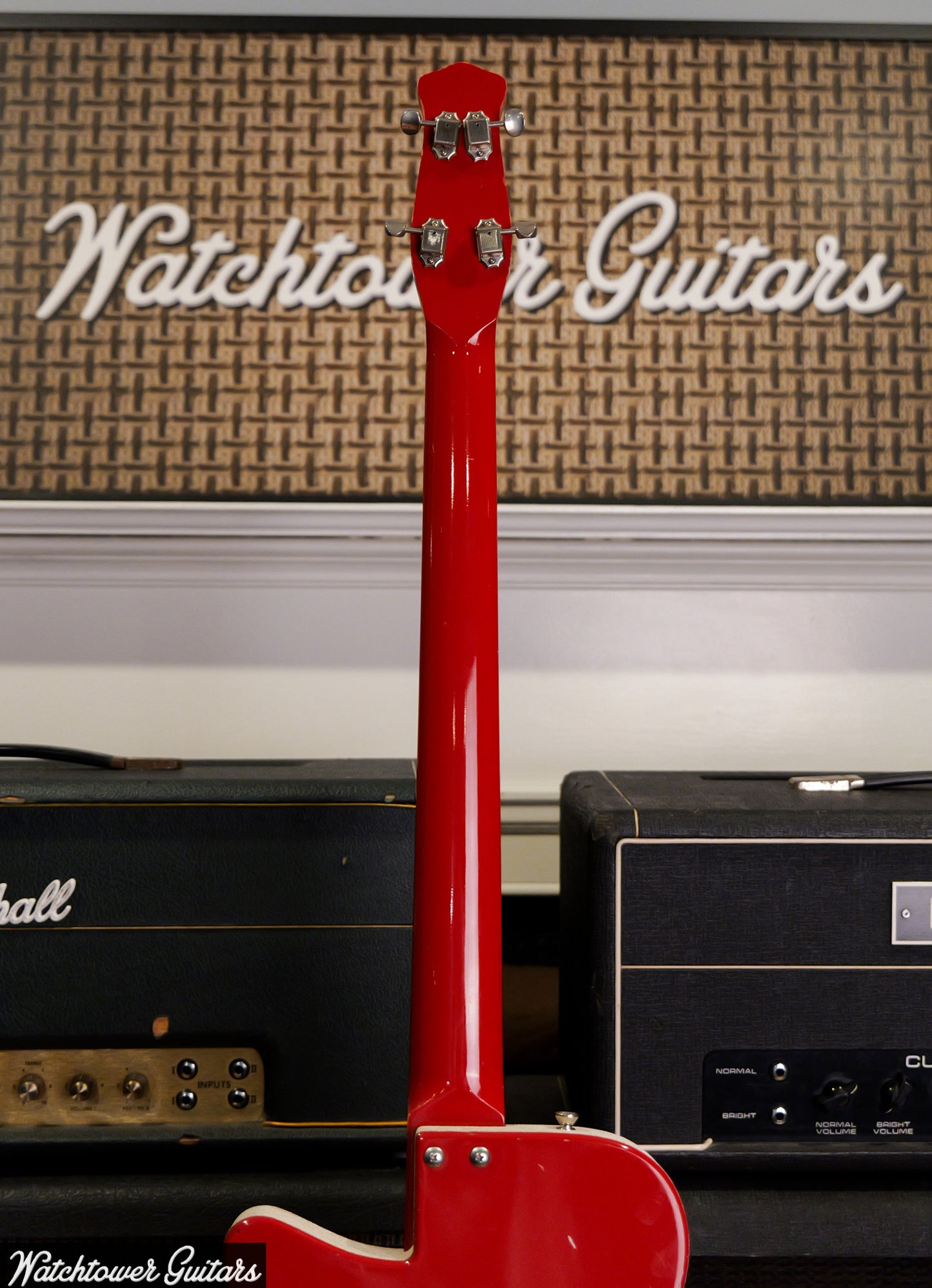 1998 Jerry Jones Neptune Short Scale Bass Red