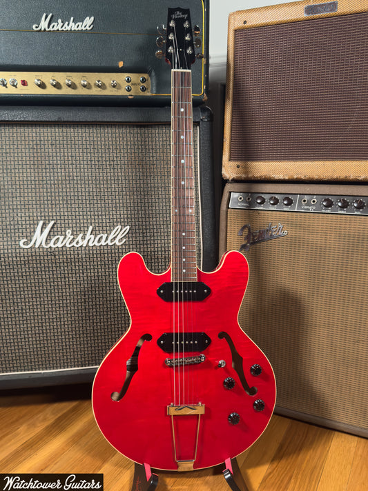 2024 Heritage H-530 Hollow Electric Guitar Trans Cherry