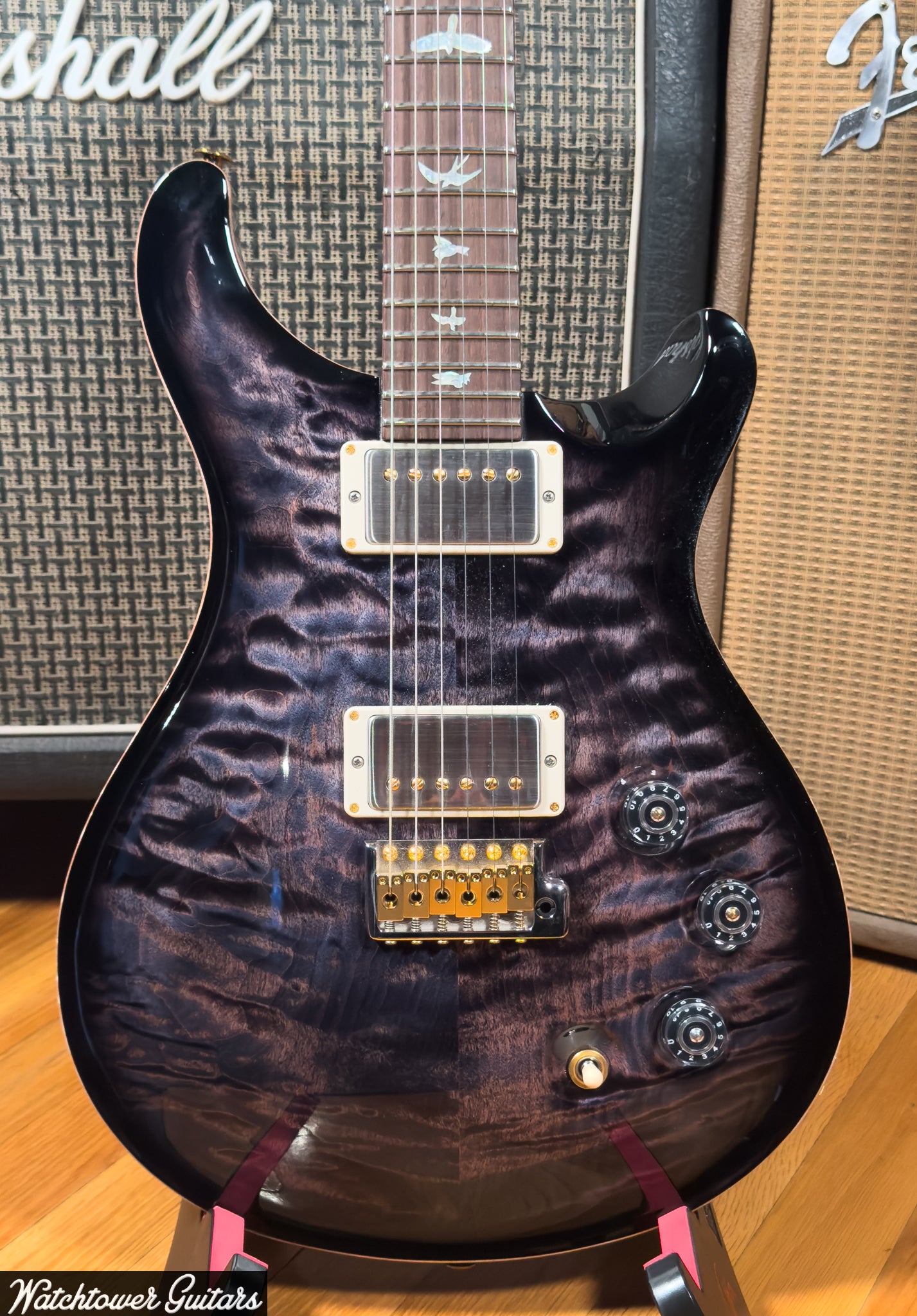 2025 Paul Reed Smith PRS DGT Signature 10 Top Quilt Brazilian Board/Maple Neck Wood Library Purple Mist
