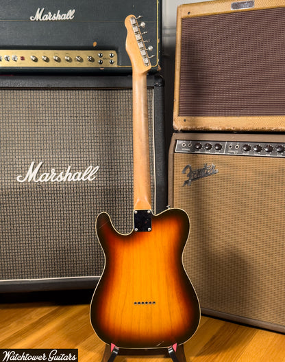 2013 Danocaster Single Cut Double Bound Sunburst Ron Ellis Pickups