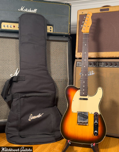 2013 Danocaster Single Cut Double Bound Sunburst Ron Ellis Pickups