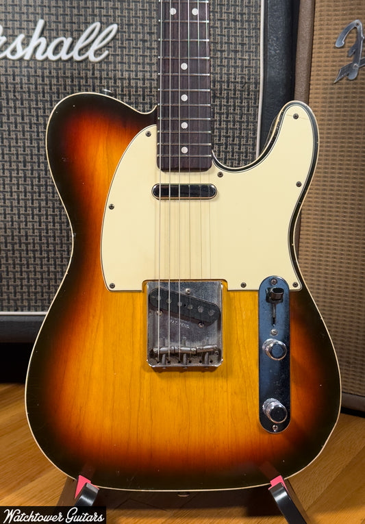 2013 Danocaster Single Cut Double Bound Sunburst Ron Ellis Pickups