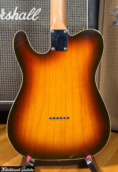 2013 Danocaster Single Cut Double Bound Sunburst Ron Ellis Pickups