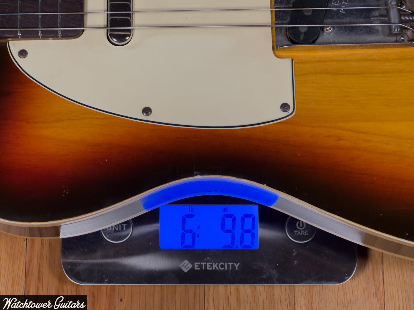 2013 Danocaster Single Cut Double Bound Sunburst Ron Ellis Pickups