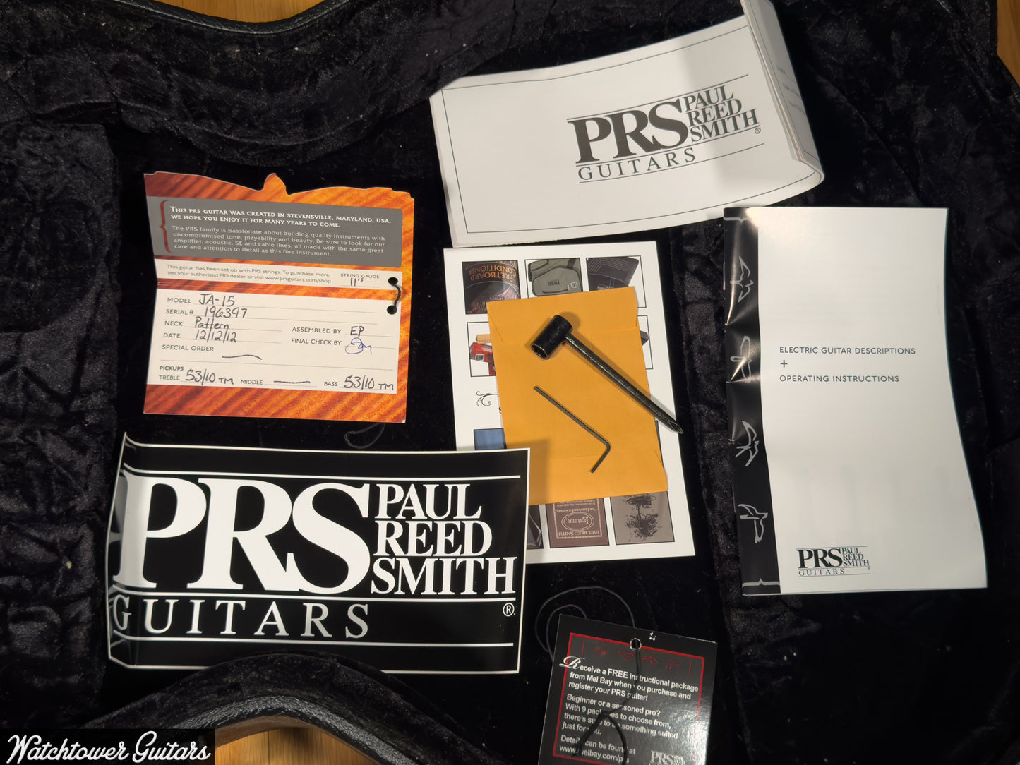 2012 PRS Paul Reed Smith JA-15 Paul Jackson Jr. Signature McCarty Sunburst