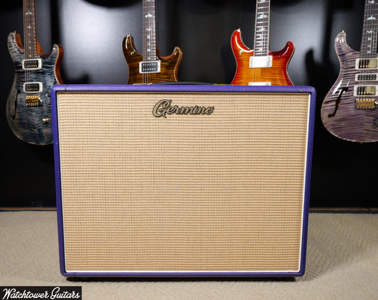 2025 Germino 2X12 Cabinet Purple Tolex Celestion Greenback 25watt