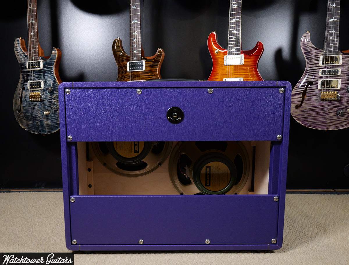 2025 Germino 2X12 Cabinet Purple Tolex Celestion Greenback 25watt