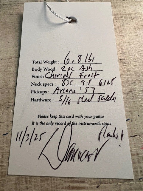 NEW Danocaster Single Cut Charcoal Frost