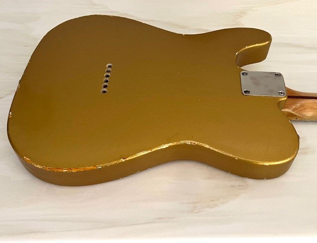 NEW Danocaster Single Cut Firemist Gold