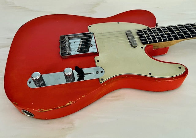 NEW Danocaster Single Cut Vibrant Fiesta Red